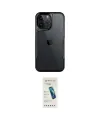 ieg™ iPhone 16 Pro Kılıf Akış Çizgi Koleksiyonu - Şeffaf Pasifik Cam Ekran Koruyucu