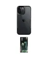ieg™ iPhone 16 Pro Kılıf Akış Çizgi Koleksiyonu - Siyah 360 Mat Full Body Arka Koruyucu