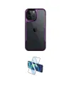 ieg™ iPhone 16 Pro Kılıf Akış Çizgi Koleksiyonu - Siyah 3D Antistatik Cam Ekran Koruyucu