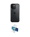 ieg™ iPhone 16 Pro Kılıf Akış Çizgi Koleksiyonu - Siyah 3D Antistatik Cam Ekran Koruyucu