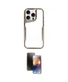 ieg™ iPhone 16 Pro Kılıf Akış Çizgi Koleksiyonu - Siyah 3D Antistatik Mat Seramik Nano Ekran Koruyucu