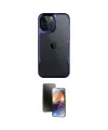 ieg™ iPhone 16 Pro Kılıf Akış Çizgi Koleksiyonu - Siyah 3D Antistatik Mat Seramik Nano Ekran Koruyucu