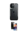 ieg™ iPhone 16 Pro Kılıf Akış Çizgi Koleksiyonu - Siyah 3D Antistatik Mat Seramik Nano Ekran Koruyucu