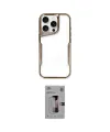 ieg™ iPhone 16 Pro Kılıf Akış Çizgi Koleksiyonu - Siyah Bilvis 3D Mat Cam Ekran Koruyucu