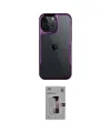 ieg™ iPhone 16 Pro Kılıf Akış Çizgi Koleksiyonu - Siyah Bilvis 3D Mat Cam Ekran Koruyucu