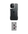 ieg™ iPhone 16 Pro Kılıf Akış Çizgi Koleksiyonu - Siyah Bilvis 3D Mat Cam Ekran Koruyucu