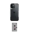 ieg™ iPhone 16 Pro Kılıf Akış Çizgi Koleksiyonu - Siyah Bilvis 3D Mat Cam Ekran Koruyucu