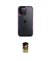 ieg™ iPhone 16 Pro Kılıf Akış Çizgi Koleksiyonu - Siyah Buffer Cam Ekran Koruyucu