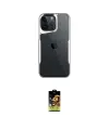 ieg™ iPhone 16 Pro Kılıf Akış Çizgi Koleksiyonu - Siyah Buffer Cam Ekran Koruyucu
