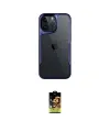 ieg™ iPhone 16 Pro Kılıf Akış Çizgi Koleksiyonu - Siyah Buffer Cam Ekran Koruyucu