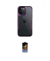 ieg™ iPhone 16 Pro Kılıf Akış Çizgi Koleksiyonu - Siyah Buffer Hayalet Cam Ekran Koruyucu
