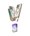 ieg™ iPhone 16 Pro Kılıf Atlas Doku Koleksiyonu - Siyah Bilvis 5in1 3D Magic Cam Ekran Koruyucu