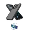 ieg™ iPhone 16 Pro Kılıf Atlas Form - Siyah 3D Antistatik Cam Ekran Koruyucu