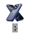 ieg™ iPhone 16 Pro Kılıf Atlas Form - Siyah Bilvis 3D Mat Cam Ekran Koruyucu