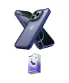 ieg™ iPhone 16 Pro Kılıf Atlas Form - Siyah Bilvis 5in1 5D Magic Hayalet Cam Ekran Koruyucu