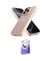 ieg™ iPhone 16 Pro Kılıf Atlas Form - Siyah Bilvis 5in1 5D Magic Hayalet Cam Ekran Koruyucu