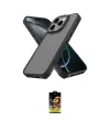 ieg™ iPhone 16 Pro Kılıf Atlas Form - Siyah Buffer Cam Ekran Koruyucu