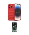 ieg™ iPhone 16 Pro Kılıf Atlas Koleksiyonu - Siyah 360 Mat Full Body Arka Koruyucu