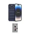 ieg™ iPhone 16 Pro Kılıf Atlas Koleksiyonu - Siyah Bilvis 3D Mat Cam Ekran Koruyucu