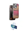 ieg™ iPhone 16 Pro Kılıf Atlas Minimal Özel Seri - Siyah 3D Antistatik Cam Ekran Koruyucu