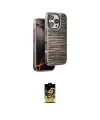 ieg™ iPhone 16 Pro Kılıf Atlas Minimal Özel Seri - Siyah Buffer Cam Ekran Koruyucu