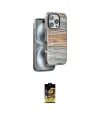 ieg™ iPhone 16 Pro Kılıf Atlas Minimal Özel Seri - Siyah Buffer Cam Ekran Koruyucu