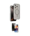 ieg™ iPhone 16 Pro Kılıf Çekirdek Minimal Prime - Siyah 3D Antistatik Mat Seramik Nano Ekran Koruyucu