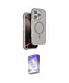 ieg™ iPhone 16 Pro Kılıf Çekirdek Minimal Prime - Siyah Bilvis 5in1 3D Magic Cam Ekran Koruyucu