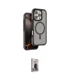 ieg™ iPhone 16 Pro Kılıf Çekirdek Minimal Prime - Siyah Bilvis Hayalet Cam Ekran Koruyucu