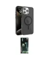 ieg™ iPhone 16 Pro Kılıf Doruk Doku Özel Seri - Siyah 360 Mat Full Body Arka Koruyucu