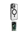 ieg™ iPhone 16 Pro Kılıf Doruk Doku Özel Seri - Siyah 360 Mat Full Body Arka Koruyucu