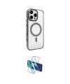ieg™ iPhone 16 Pro Kılıf Doruk Doku Özel Seri - Siyah 3D Antistatik Cam Ekran Koruyucu