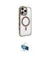 ieg™ iPhone 16 Pro Kılıf Doruk Doku Özel Seri - Siyah 3D Antistatik Seramik Nano Ekran Koruyucu