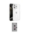 ieg™ iPhone 16 Pro Kılıf Doruk Doku Özel Seri - Siyah Bilvis 3D Mat Cam Ekran Koruyucu