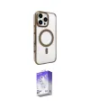 ieg™ iPhone 16 Pro Kılıf Doruk Doku Özel Seri - Siyah Bilvis 5in1 3D Magic Cam Ekran Koruyucu