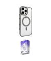 ieg™ iPhone 16 Pro Kılıf Doruk Doku Özel Seri - Siyah Bilvis 5in1 3D Magic Cam Ekran Koruyucu