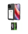 ieg™ iPhone 16 Pro Kılıf Doruk Klasik Koleksiyonu - Şeffaf 360 Full Body Arka Koruyucu