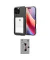ieg™ iPhone 16 Pro Kılıf Doruk Klasik Koleksiyonu - Siyah Bilvis 3D Mat Cam Ekran Koruyucu