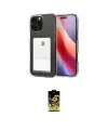 ieg™ iPhone 16 Pro Kılıf Doruk Klasik Koleksiyonu - Siyah Buffer Cam Ekran Koruyucu
