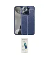 ieg™ iPhone 16 Pro Kılıf Doruk Klasik Özel Seri - Şeffaf Pasifik Cam Ekran Koruyucu