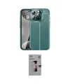 ieg™ iPhone 16 Pro Kılıf Doruk Klasik Özel Seri - Siyah Bilvis 3D Mat Cam Ekran Koruyucu