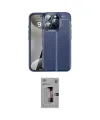 ieg™ iPhone 16 Pro Kılıf Doruk Klasik Özel Seri - Siyah Bilvis 3D Mat Cam Ekran Koruyucu