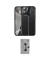 ieg™ iPhone 16 Pro Kılıf Doruk Klasik Özel Seri - Siyah Bilvis 3D Mat Cam Ekran Koruyucu