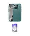ieg™ iPhone 16 Pro Kılıf Doruk Klasik Özel Seri - Siyah Bilvis 5in1 3D Magic Cam Ekran Koruyucu