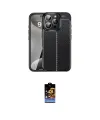 ieg™ iPhone 16 Pro Kılıf Doruk Klasik Özel Seri - Siyah Buffer Hayalet Cam Ekran Koruyucu