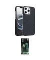 ieg™ iPhone 16 Pro Kılıf Doruk Serisi - Siyah 360 Mat Full Body Arka Koruyucu