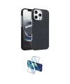 ieg™ iPhone 16 Pro Kılıf Doruk Serisi - Siyah 3D Antistatik Cam Ekran Koruyucu