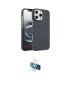 ieg™ iPhone 16 Pro Kılıf Doruk Serisi - Siyah 3D Antistatik Seramik Nano Ekran Koruyucu