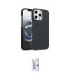 ieg™ iPhone 16 Pro Kılıf Doruk Serisi - Siyah Bilvis 0.18mm Plus Cam Ekran Koruyucu