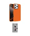 ieg™ iPhone 16 Pro Kılıf Doruk Serisi - Siyah Bilvis 3D Mat Cam Ekran Koruyucu